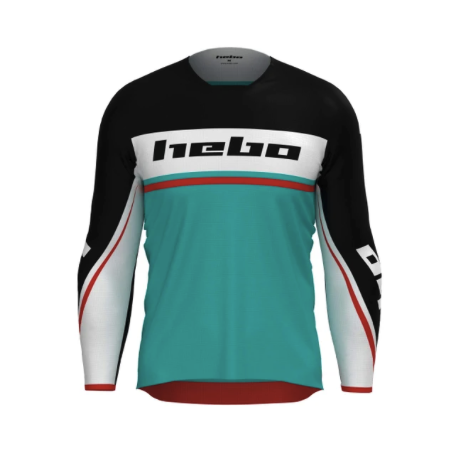 Maillot HEBO Scratch Fit Turquoise Endurobox
