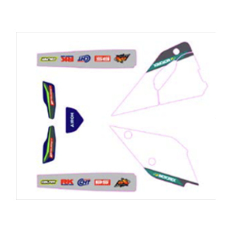 Kit Adhesifs Fourches BO protec mains SHERCO X-trem 2025 Endurobox