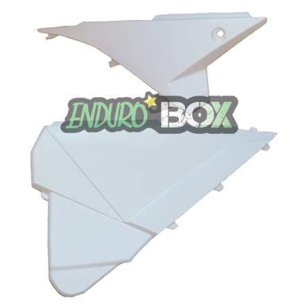 Plaques Latérales Blanches Filtre à Air BETA + XTrainer Enduro Box
