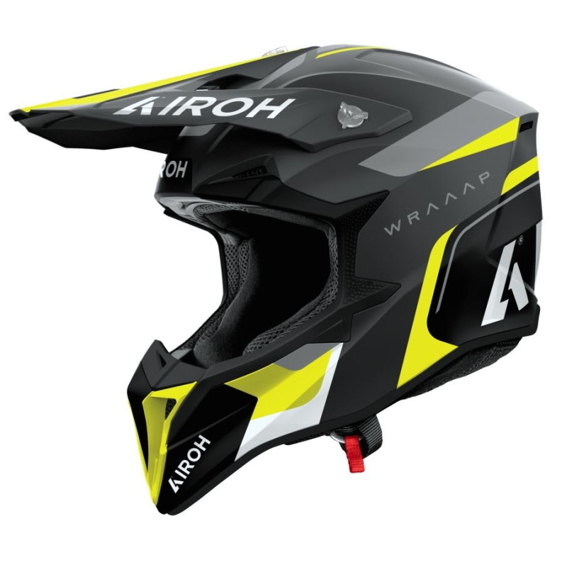 Casque AIROH Wraaap Conquer Jaune Endurobox