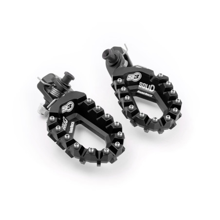 Repose Pieds S3 HardRock Solid Aluminium Noir Beta/GG/HVA/KTM Enduro Box