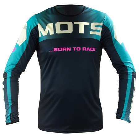 Maillot MOTS X-Step Bleu Enduro Box