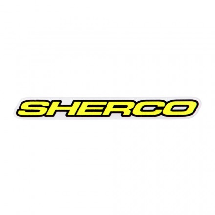 Autocollant SHERCO 10cm Blanc Enduro Box