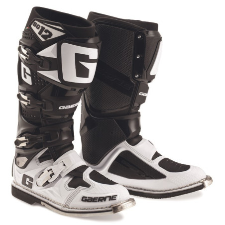 Bottes GAERNE SG12 Noires/Blanches Enduro Box