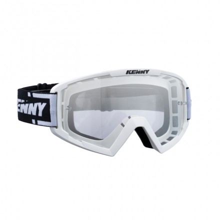 Lunettes Track KENNY Blanches Enduro Box