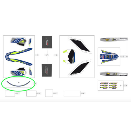 Kit Deco Jantes SHERCO Factory 2018 Enduro Box