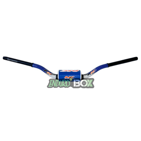Guidon R121 NEKEN Enduro Blanc/Bleu Enduro Box