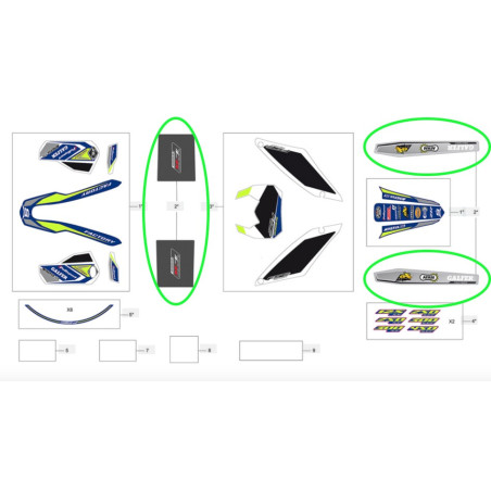 Kit Deco Bras Oscillant SHERCO Factory 2018 Enduro Box
