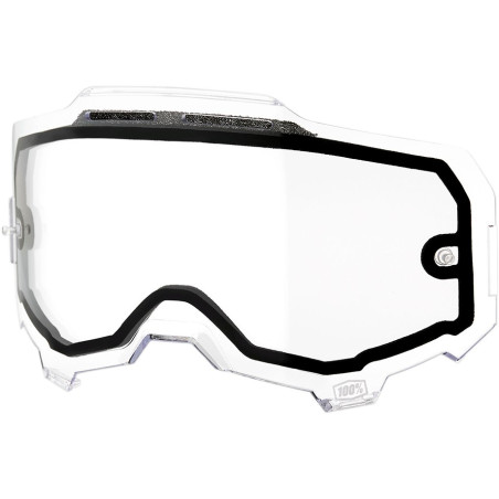 Ecran Double Ventilé Clair 100% Armega Enduro Box