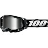 Lunettes 100% Racecraft 2 Noires Ecran Irridium Argent Enduro Box