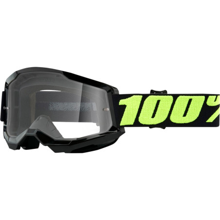 Lunettes 100% Strata 2 Noires Upsol Ecran incolore Enduro Box
