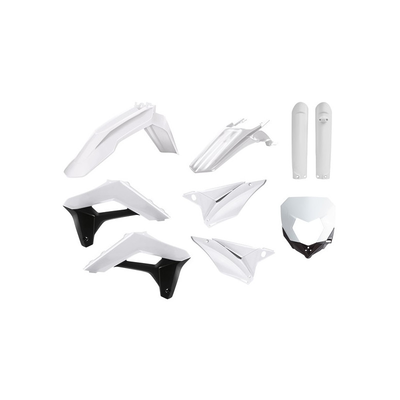 Kit Plastique POLISPORT Blanc Sherco 17-Auj Enduro Box