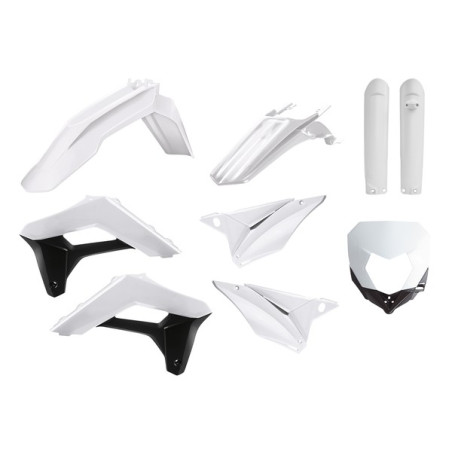 Kit Plastique POLISPORT Blanc Sherco 17-Auj Enduro Box