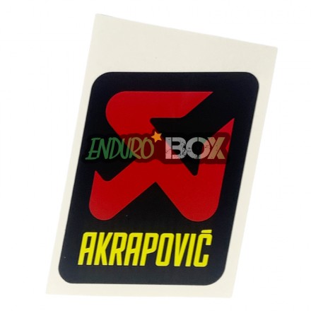 Autocollant Silencieux Akrapovic SHERCO Enduro Box
