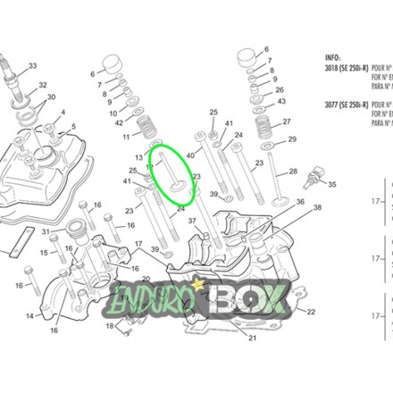 Soupape Admission SHERCO 250cc/300cc SEF 08-13 Enduro Box