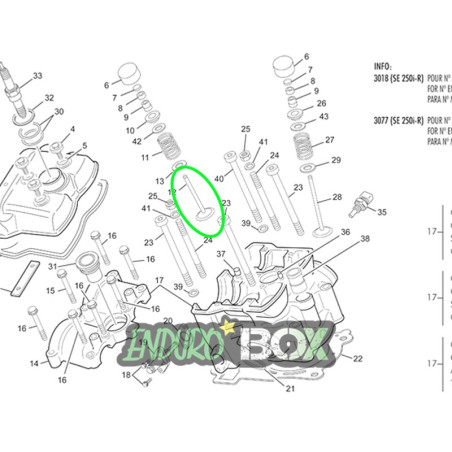 Soupape Admission SHERCO 250cc/300cc SEF 08-13 Enduro Box