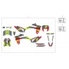Kit déco Red One R SM SHERCO 50cc 14-Auj Enduro Box