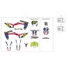 Kit déco Red USA SM SHERCO 50cc 18-19 Enduro Box