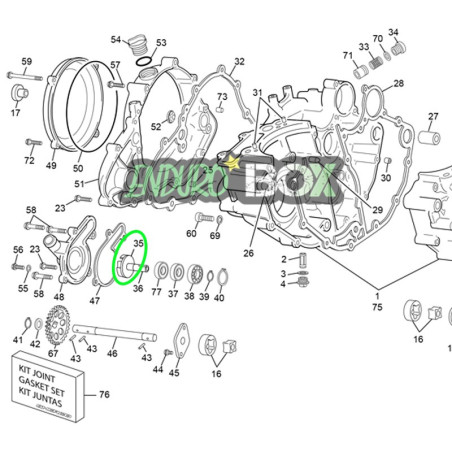 Turbine Pompe à Eau SHERCO 250cc/300cc SEF 16-Auj Enduro Box
