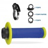 Poignées 708 PRO GRIP Bleues/Jaunes Fluo Enduro Box