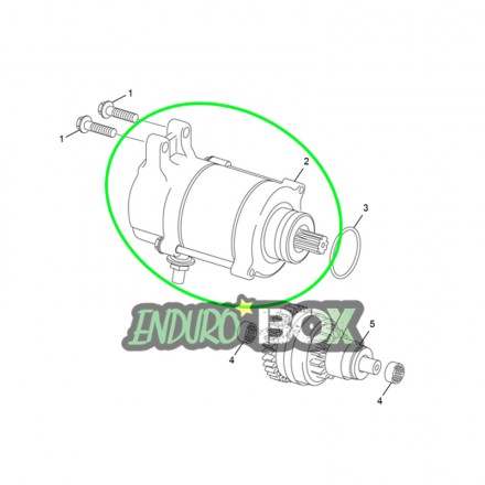 Démarreur SHERCO 125cc 2 Temps 18-Auj Enduro Box