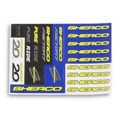 Planche A5 Autocollants SHERCO Enduro Box