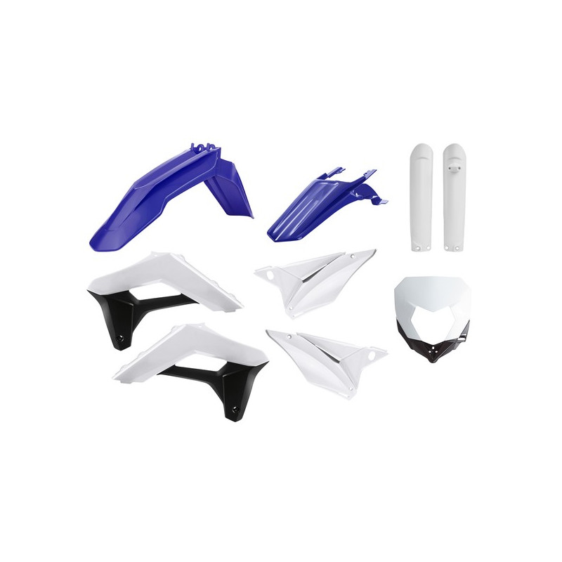 Kit Plastique POLISPORT Bleu/Blanc Sherco 17-Auj Enduro Box