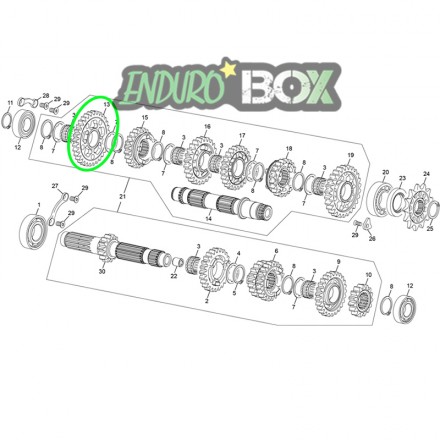 Pignon 1 SHERCO 250/300cc SE Enduro Box