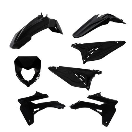 Kit Plastique Complet Noir Kit Plastique Complet Noir SHERCO 50cc SM 15-Auj Enduro Box 50cc 15-Auj Enduro Box