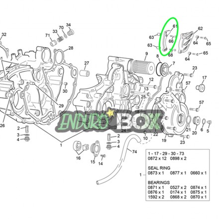 Protection Pignon Sortie de Boite SHERCO 250/300cc SEF 08-23 Enduro Box