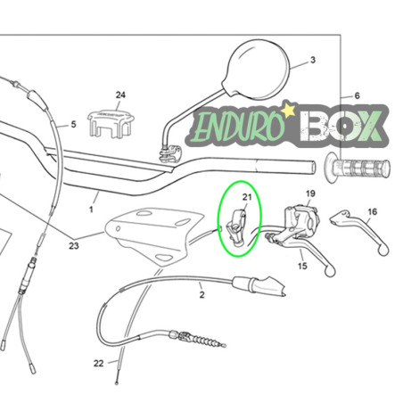Tirette de Starter SHERCO 50cc 18-Auj Enduro Box