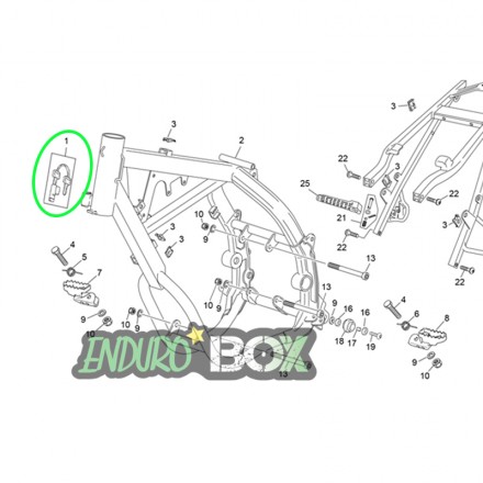 Antivol de Direction SHERCO 50cc 03-Auj Enduro Box