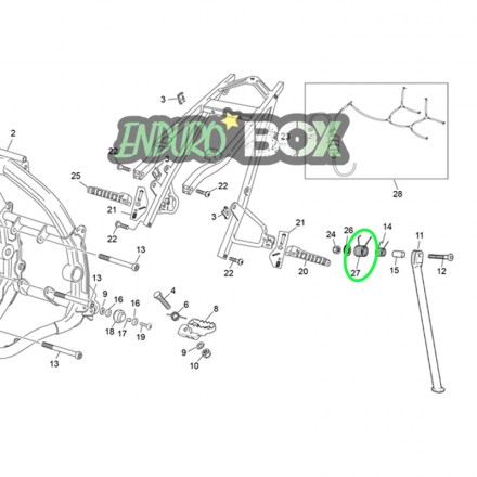 Ressort Bequille Extérieur SHERCO 50cc 06-Au Enduro Box