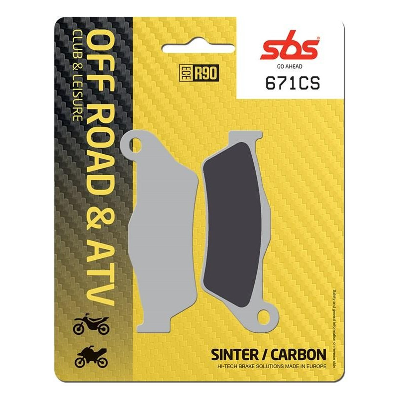 Plaquettes de Frein Avant SBS 671 SC Brembo/Braktec Sherco/KTM/HVA/GG Enduro Box