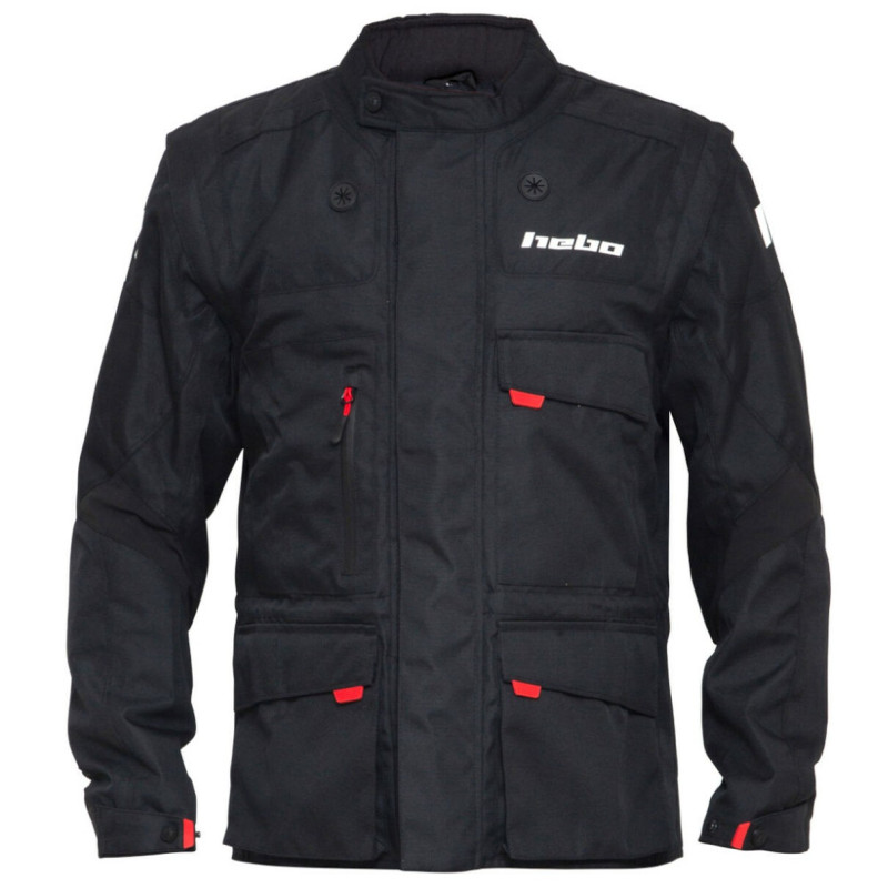 Veste HEBO Cross-Over Noire Enduro Box