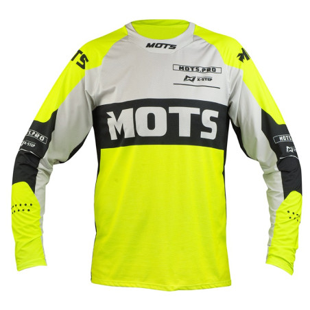 Maillot MOTS X-Step Jaune Fluo Enduro Box