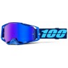 Lunettes 100% Armega Hiper Coupe Ecran Mirror Bleu Enduro Box