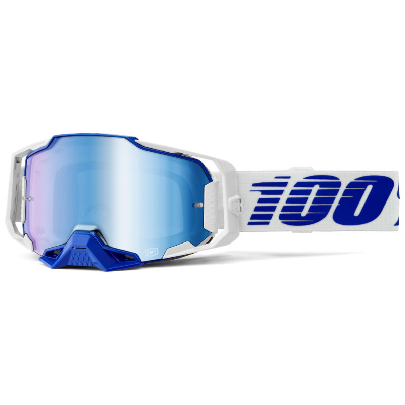 Lunettes 100% Armega Bleues Ecran Mirror Bleu Enduro Box