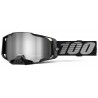 Lunettes 100% Armega Noires Ecran Mirror Silver Enduro Box