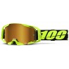 Lunettes 100% ARmatic Jaunes Fluo Ecran Mirror Gold Enduro Box