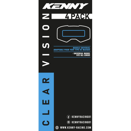 Film Hydrophobe KENNY Vison Universel (x4) Enduro Box