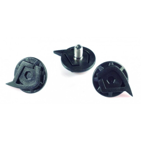 Lot de 3 Vis Visière de Casque HEBO Enduro Carbone