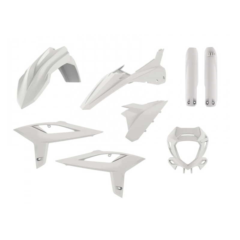 Kit Plastiques Blanc POLISPORT Beta RR 2022 Endurobox