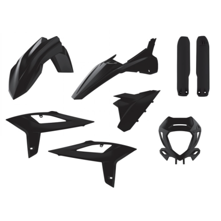 Kit Plastiques Noir POLISPORT Beta RR 2022 Endurobox
