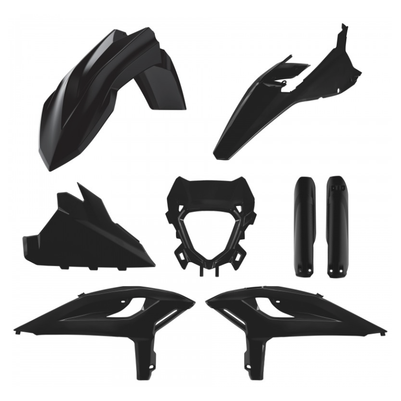 Kit Plastiques Noir POLISPORT Beta RR X-Pro/Race 25-Auj