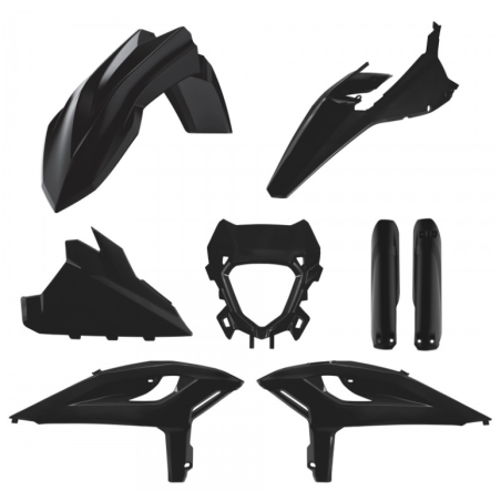 Kit Plastiques Noir POLISPORT Beta RR X-Pro/Race 25-Auj