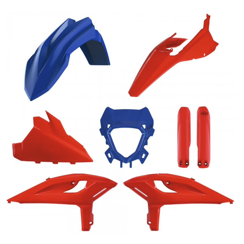 Kit Plastiques Rouge/Bleu POLISPORT Beta RR X-Pro/Race 25-Auj Endurobox