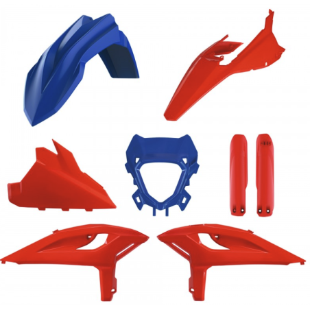 Kit Plastiques Rouge/Bleu POLISPORT Beta RR X-Pro/Race 25-Auj Endurobox