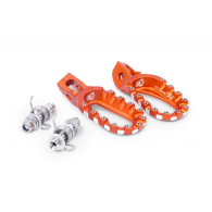 Repose Pieds S3 Curve Haut Aluminium Orange Enduro Box
