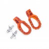 Repose Pieds S3 Curve Bas Aluminium Orange Enduro Box
